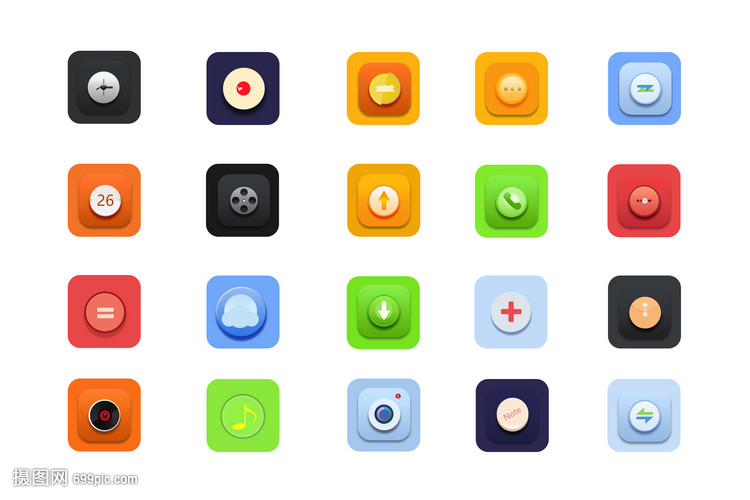 手机应用图标 软件产品设计的关键元素